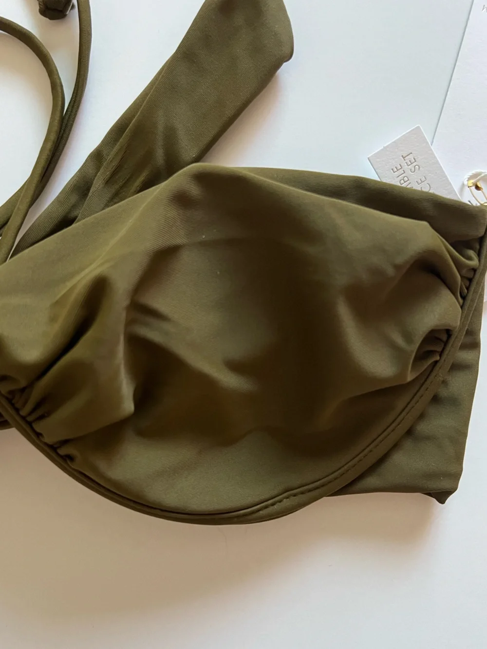{Caroline Constas} Brand New Olive Green Bikini SET - Picture 4 of 10